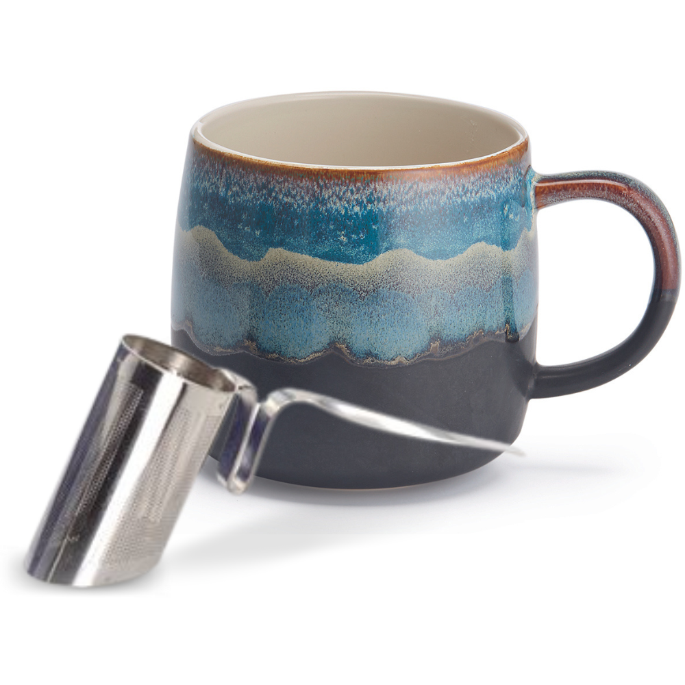 Jumbo Keramik Tasse & Sieb