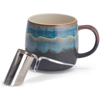 Jumbo Keramik Tasse & Sieb