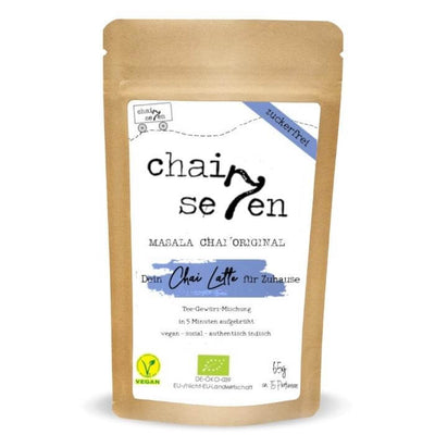 Chaiseven Masala Chai Original Bio (zuckerfrei) Tee aus indischer Gewürzmischung für Chai Latte, bio und vegan!