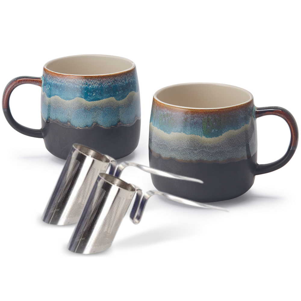 Jumbo Keramik Tasse & Sieb